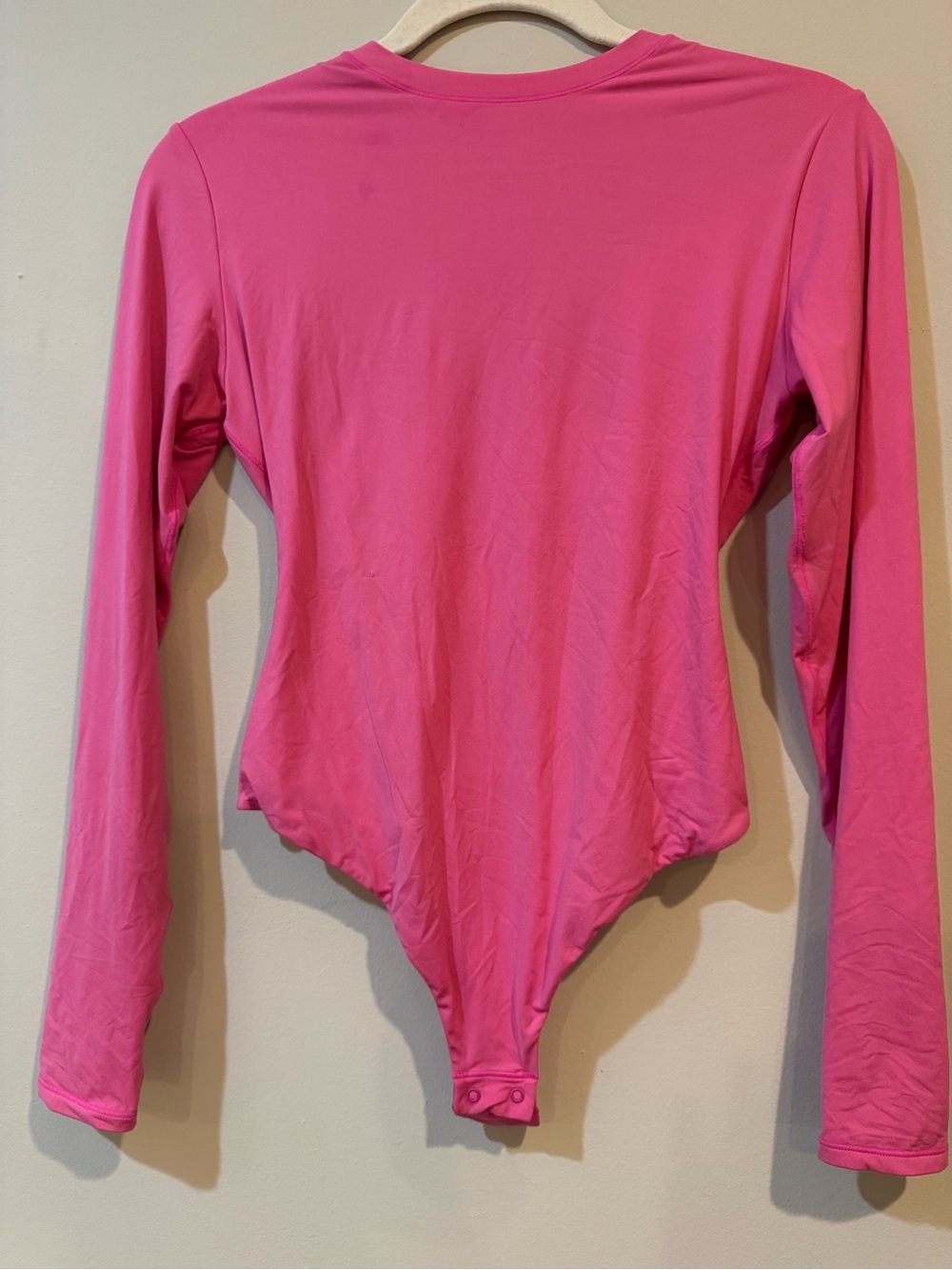 Bright Pink Long Sleeve Bodysuit